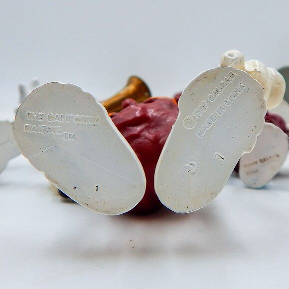 California Raisins 1987-88 Band PVC Figures Bass Player Drummer Dancer Applause - Picture 7 of 7